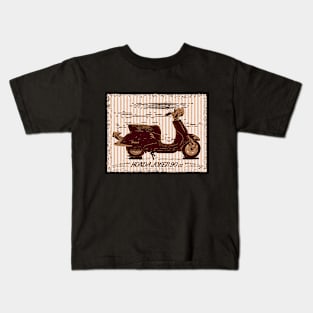 Retro Vintage Scooter Kids T-Shirt